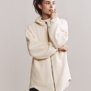 Rhone Aloft Fleece Full Zip in Cream